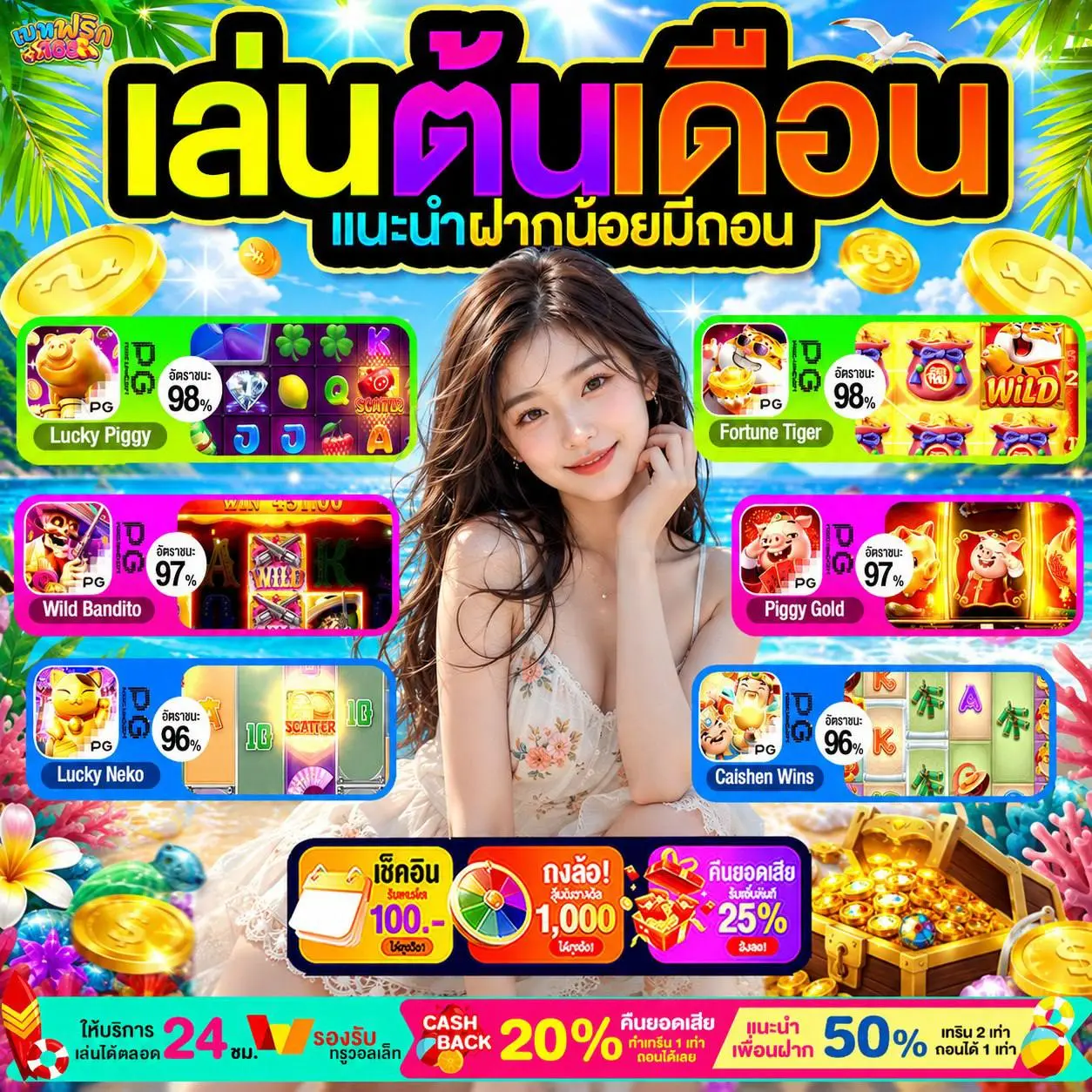 เหตุผลที่ต้องเลือกใช้งาน 20รับ100 แจกหนักจัดเต็มไม่มีกั๊ก